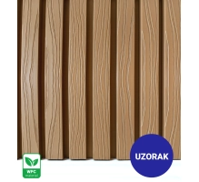 [CAMPIONE] Pannello di facciata WPC, NOCCIOLA