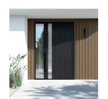 WPC fasadni panel TEAK/ČRNA, 219x2900 mm, valovita tekstura, half co-extrusion (0,63 m²)