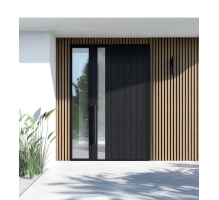Pannello di facciata WPC TEAK/NERO, venatura effetto legno 2K26, 219x2900 mm, bicolore (0,63 m²)