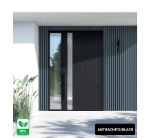 Pannello per facciata in WPC GRIGIO/NERO, 219x2900 mm, texture ondulata, half co-extrusion (0,63 m²)