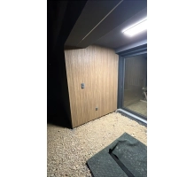 Rivestimento di facciata a lamelle, effetto legno, COLOR SABBIA, 260 x 18 x 0,3 cm (0,47 m²)