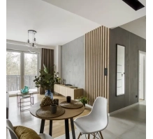 Listelli decorativi 3D, listelli in legno per pareti, soffitti o pareti divisorie (28x37 mm) (rovere sonoma)