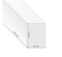 3D Lamelle Decorative​ (30x40x2750 mm) (rovere wotan)