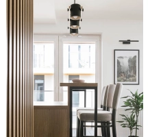 Listelli decorativi 3D, listelli in legno per pareti, soffitti o pareti divisorie (28x37 mm) (craft rovere)