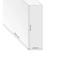Pareti divisorie in legno realizzate con lamelle decorative (rovere wotan)