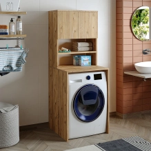 Mobile per lavatrice, rovere, MONICA, 65 x 181 x 60 cm