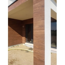 Pannello di facciata EPS200, effetto legno, NOCE, 18x1,9x200 cm (0,36 m²)