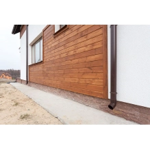 Pannello di facciata EPS200, effetto legno, NOCE, 18x1,9x200 cm (0,36 m²)