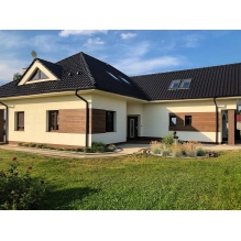 Pannello di facciata EPS200, effetto legno, NOCE, 18x1,9x200 cm (0,36 m²)