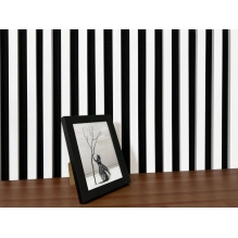 Pannelli Acustici in Legno Fonoassorbenti, bianco opaco, 28x275cm (0.77 m²)