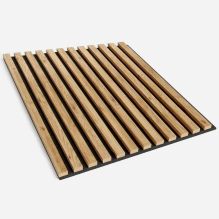 Pannelli Acustici in Legno Fonoassorbenti, rovere naturale, 60x60 cm