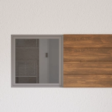 Pannello di facciata EPS200, effetto legno, NOCE, 18x1,9x200 cm (0,36 m²)