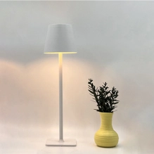 Lampada da tavolo per ristoranti, BIANCA, con batteria, ricaricabile, 3600 mAh