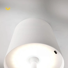 Lampada da tavolo per ristoranti, BIANCA, con batteria, ricaricabile, 3600 mAh