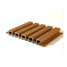 Pannello di facciata WPC TEAK TWIX MINI, 5 doghe, 217x2900 mm, finitura spazzolata
