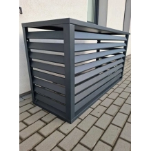 Protezione esterna per pompa di calore, antracite, 110x80x60 cm