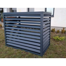 Protezione esterna per pompa di calore, antracite, 120x150x80 cm