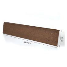 Pannello di facciata EPS200, effetto legno, NOCE, 18x1,9x200 cm (0,36 m²)