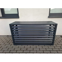 Protezione esterna per pompa di calore, antracite, 110x80x60 cm