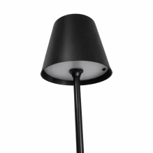 Lampada da tavolo per ristoranti, NERA, con batteria, ricaricabile, 3600 mAh