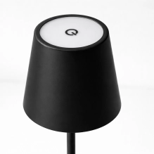 Lampada da tavolo per ristoranti, NERA, con batteria, ricaricabile, 3600 mAh