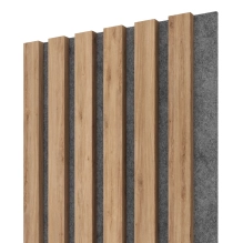 Pannelli Acustici in Legno Fonoassorbenti, quercia, 28x275cm (0.77 m²)