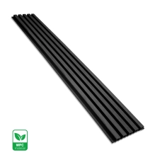 Pannello di facciata WPC BLACK TWIX MINI, 5 doghe, 217x2900 mm, finitura spazzolata
