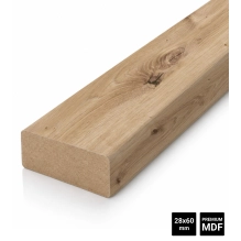 Listelli in legno per pareti divisorie (28x60 mm) (ROVERE RUSTICO)