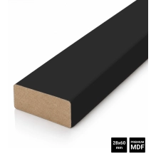 Lamelle decorative per parete divisoria (22x70 mm) (nero)