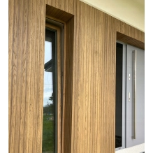 Rivestimento di facciata a lamelle, effetto legno, TOSCANA, 260 x 18 x 0,3 cm (0,47 m²)