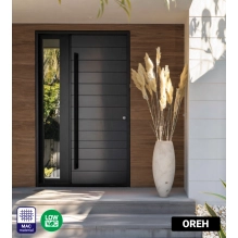 Rivestimento per facciate in rotolo, imitazione legno, noce, 260 cm x 16 cm x 0,3 cm (0,41 m²)