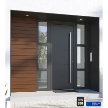 Pannello di facciata EPS200, effetto legno, NOCE, 18x1,9x200 cm (0,36 m²)