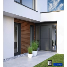 Pannello di facciata EPS200, effetto legno, NOCE, 18x1,9x200 cm (0,36 m²)