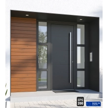 Pannello di facciata EPS200, effetto legno, ROVERE DORATO, 18x1,9x200 cm (0,36 m²)