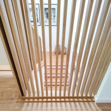 Pareti divisorie in legno (rovere naturale)