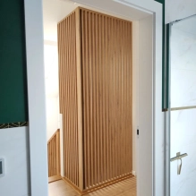 Pareti divisorie in legno (rovere naturale)
