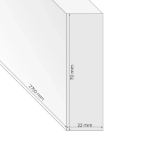 Listelli in legno per pareti divisorie (28x60 mm) (ROVERE NATURALE)