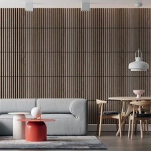 Pannelli Acustici in Legno Fonoassorbenti, rovere sonoma, 60x60cm
