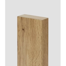 Pareti divisorie in legno realizzate con lamelle decorative (rovere wotan)