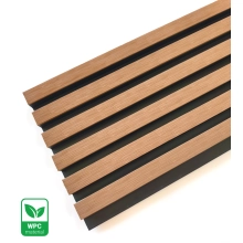 Pannello di facciata WPC TWIX SLIM, ROVERE CHIARO con fughe nere, 6 doghe sottili (0,64 m²)