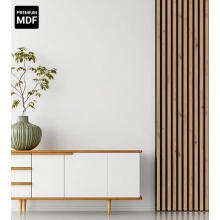 Pannelli Acustici in Legno Fonoassorbenti, quercia rustica, 28x275cm (0.77 m²)