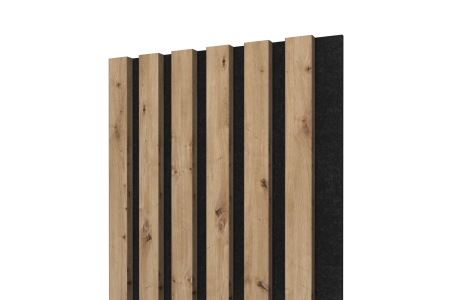 Pannelli Acustici in Legno Fonoassorbenti, quercia rustica, 28x275cm (0.77 m²)