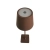 Lampada da tavolo per ristoranti, MARRONE, con batteria ricaricabile, 3600 mAh