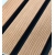 WPC fasadni panel TEAK/ČRNA, 219x2900 mm, valovita tekstura, half co-extrusion (0,63 m²)
