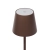 Lampada da tavolo per ristoranti, MARRONE, con batteria ricaricabile, 3600 mAh