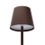 Lampada da tavolo per ristoranti, MARRONE, con batteria ricaricabile, 3600 mAh