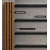 Pannello di facciata WPC, 223x26x2900 mm, ROVERE CHIARO con fughe nere, 6 griglie (0,64 m²)