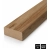 Listelli in legno per pareti divisorie (28x60 mm) (ROVERE CATANIA)