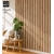Listelli decorativi 3D per pareti e soffitti, listello in legno (noce chiaro) 16x28mm