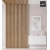 Listelli decorativi 3D per pareti e soffitto, listello in legno (ROVERE CHIARO), 16x28mm